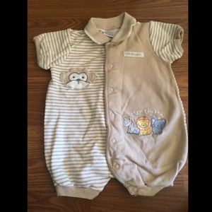 Baby safari animal romper